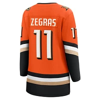 Women's Fanatics Trevor Zegras Orange Anaheim Ducks Home Premier Breakaway Player Jersey
