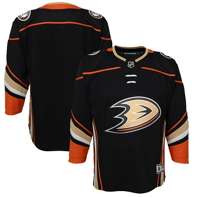 Maillot Premier Domicile Anaheim Ducks noir pour jeune