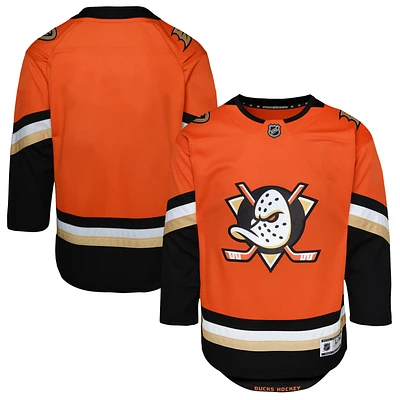 Maillot Orange Premier Domicile des Ducks d'Anaheim pour Jeunes
