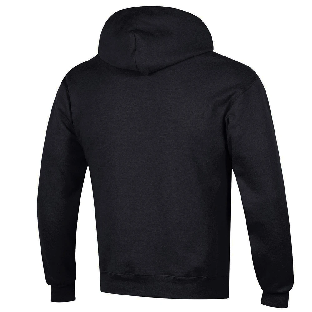 Men's Champion  Black Appalachian State Mountaineers Arch Over Logo Pullover Hoodie