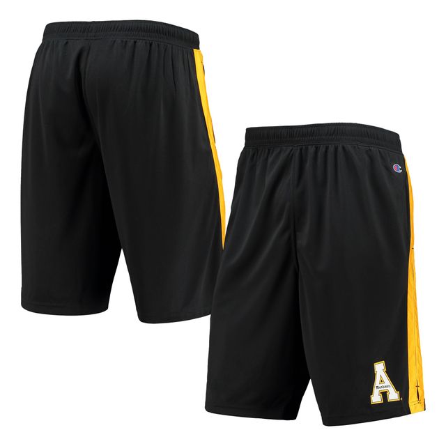 Short à rayures latérales Champion Appalachian State Mountaineers pour homme, noir