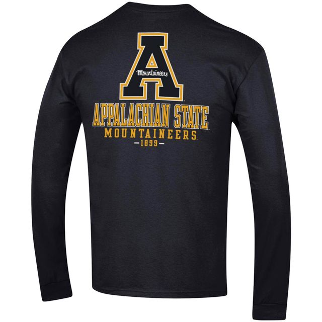 T-shirt à manches longues Champion Appalachian State Mountaineers Team Stack pour hommes