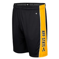 Men's Colosseum Black Appalachian State Mountaineers Panel Shorts