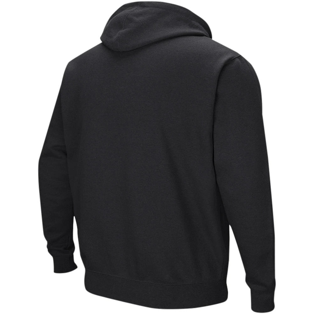 Men's Colosseum Black Appalachian State Mountaineers Sunrise Pullover Hoodie