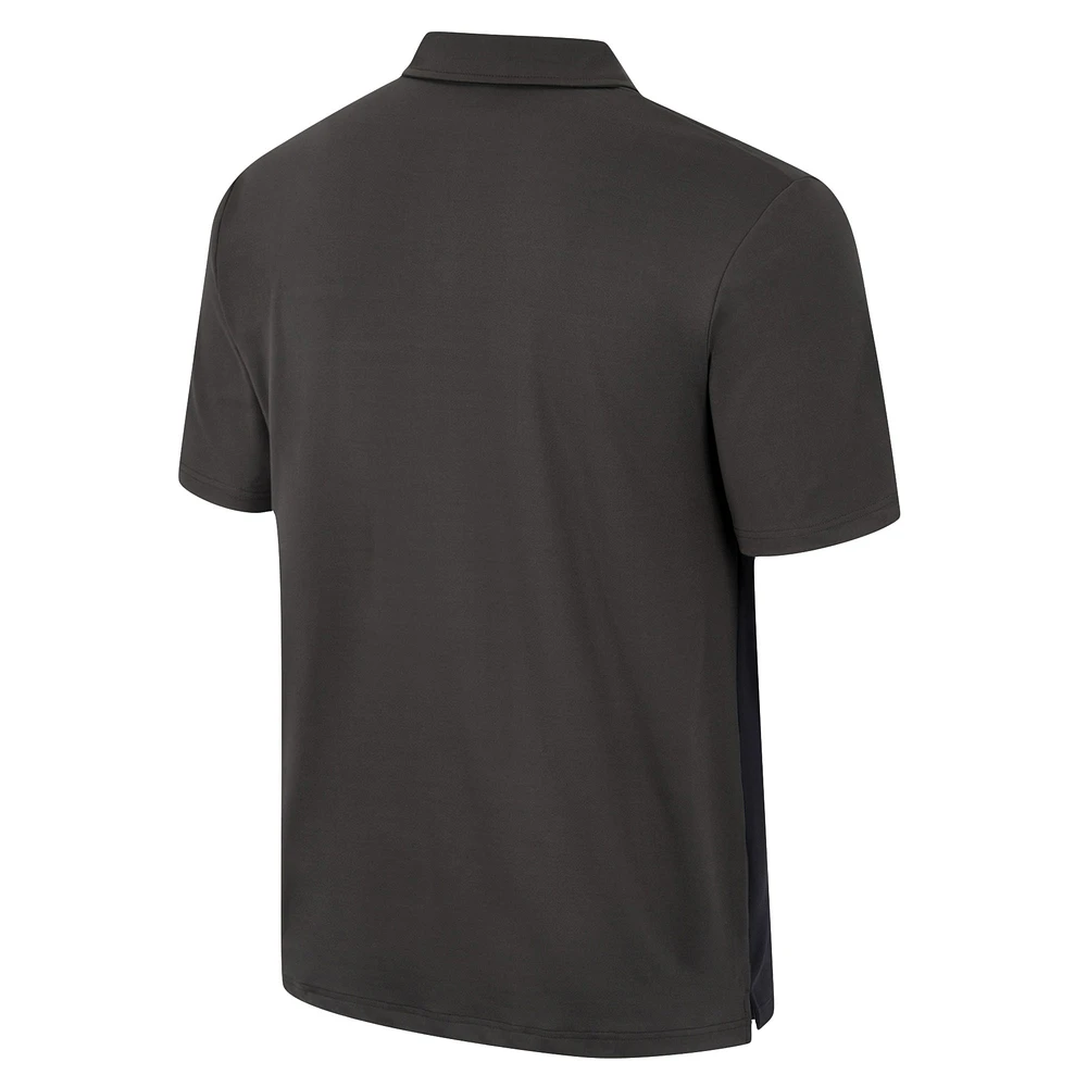 Men's Colosseum Charcoal Appalachian State Mountaineers Two Yutes Polo