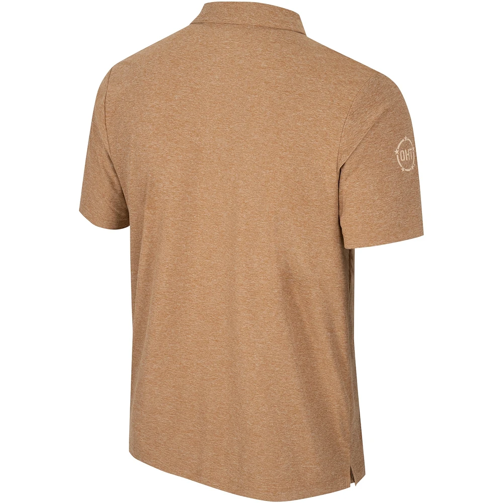 Colosseum Kaki Appalachian State Mountaineers OHT Military Appréciation Cloud Jersey Desert Polo pour hommes