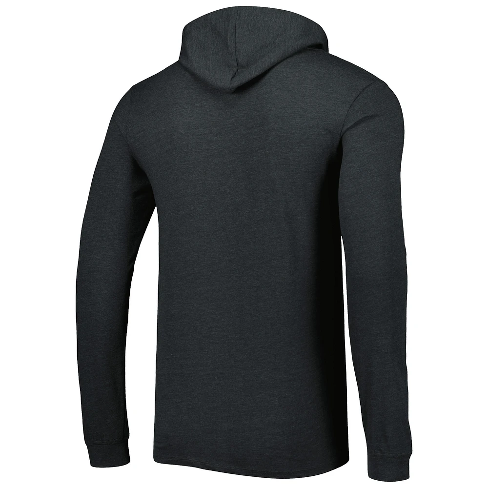Men's Concepts Sport Black/Charcoal Appalachian State Mountaineers Meter Pullover Hoodie & Pant Sleep Set