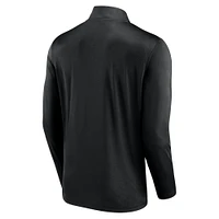 Men's Fanatics Black Appalachian State Mountaineers Underdog Mindset Quarter-Zip Top