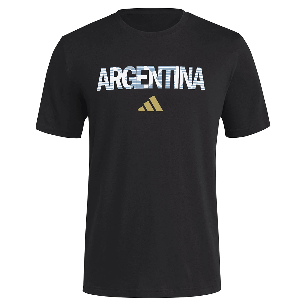 Men's adidas Black Argentina National Team  High Brand Read T-Shirt