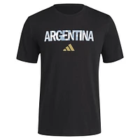 Men's adidas Black Argentina National Team  High Brand Read T-Shirt