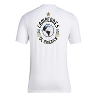 Men's adidas White Argentina National Team 2024 Copa America Champions T-Shirt