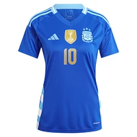 Women's adidas Lionel Messi Blue Argentina National Team 2024 Away Replica Player Jersey
