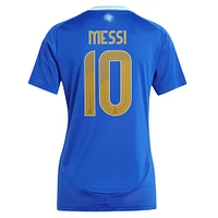 Women's adidas Lionel Messi Blue Argentina National Team 2024 Away Replica Player Jersey