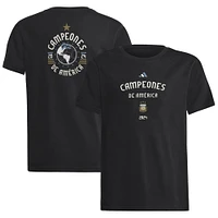 Youth adidas Black Argentina National Team 2024 Copa America Champions T-Shirt