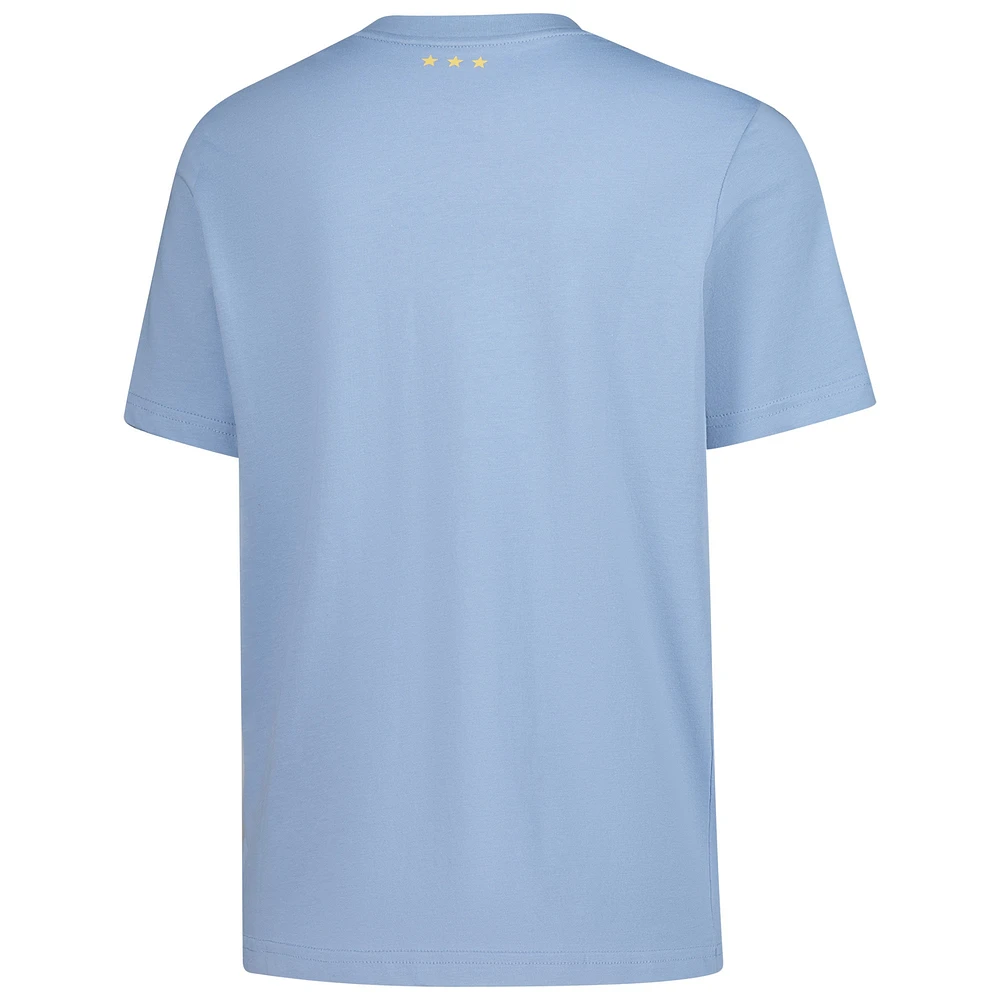 Youth adidas Light Blue Argentina National Team 50th Anniversary DNA T-Shirt