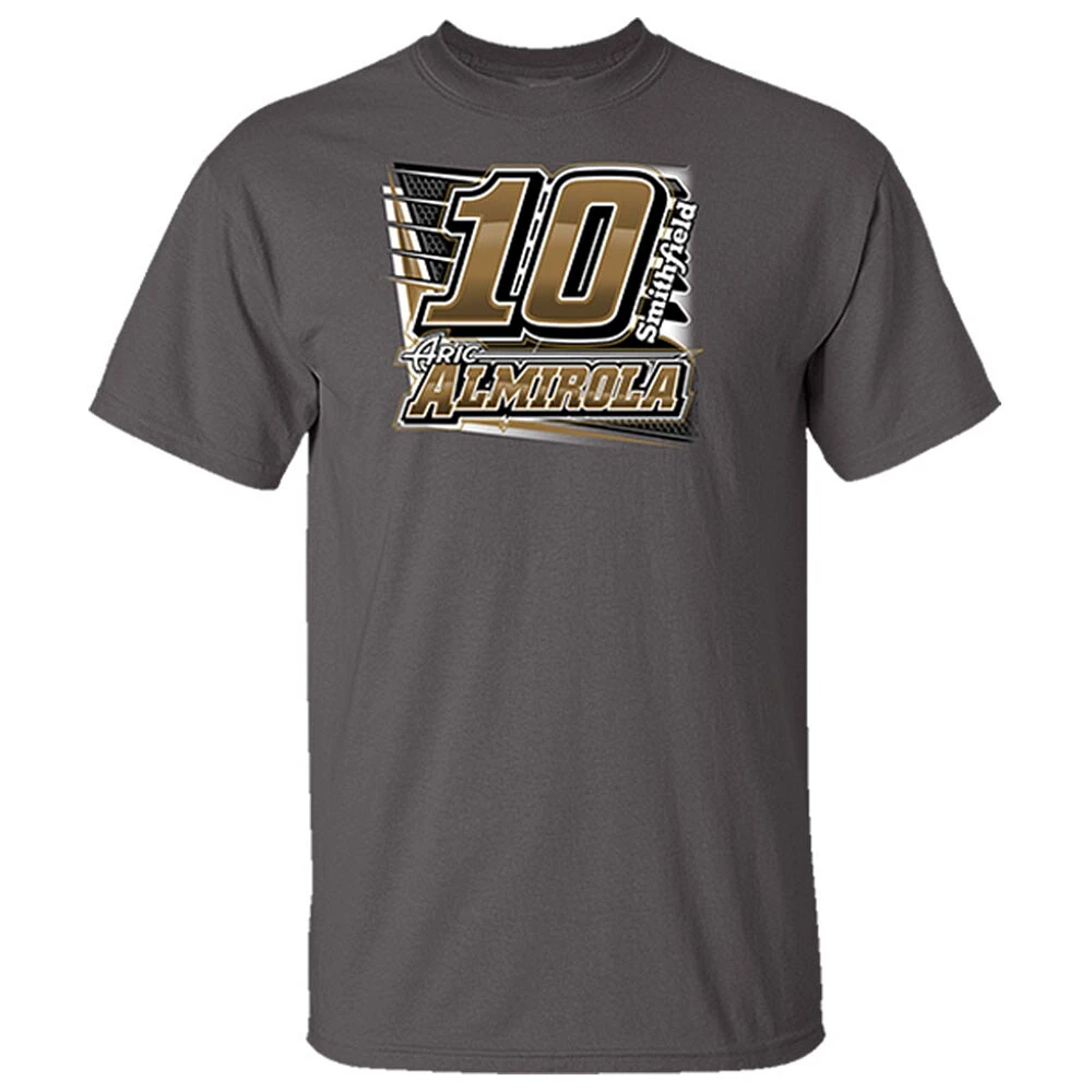 Men's Stewart-Haas Racing Team Collection Charcoal Aric Almirola Car T-Shirt