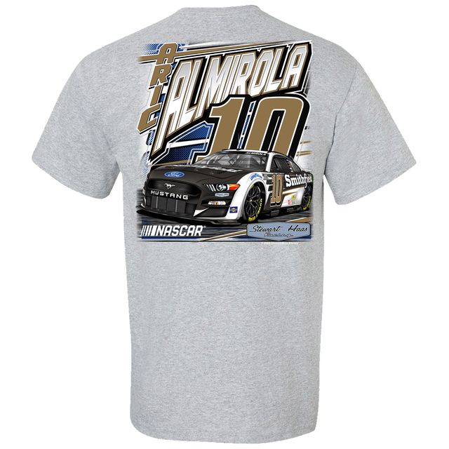 T-shirt Aric Almirola Car Collection Stewart-Haas Racing Team gris chiné pour homme