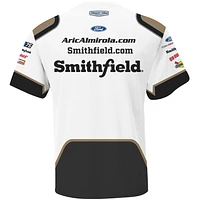 Men's Stewart-Haas Racing Team Collection White Aric Almirola Smithfield Sublimated Uniform T-Shirt
