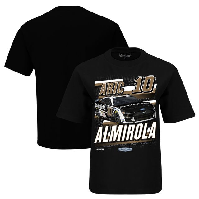 T-shirt noir Aric Almirola Smithfield Chicane de la collection Stewart-Haas Racing Team pour jeune