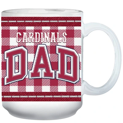 Arizona Cardinals 15oz. Buffalo Plaid Father's Day Mug