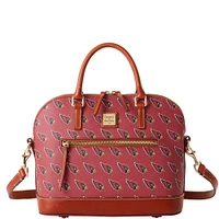 Dooney & Bourke Arizona Cardinals Signature Domed Zip Satchel Purse