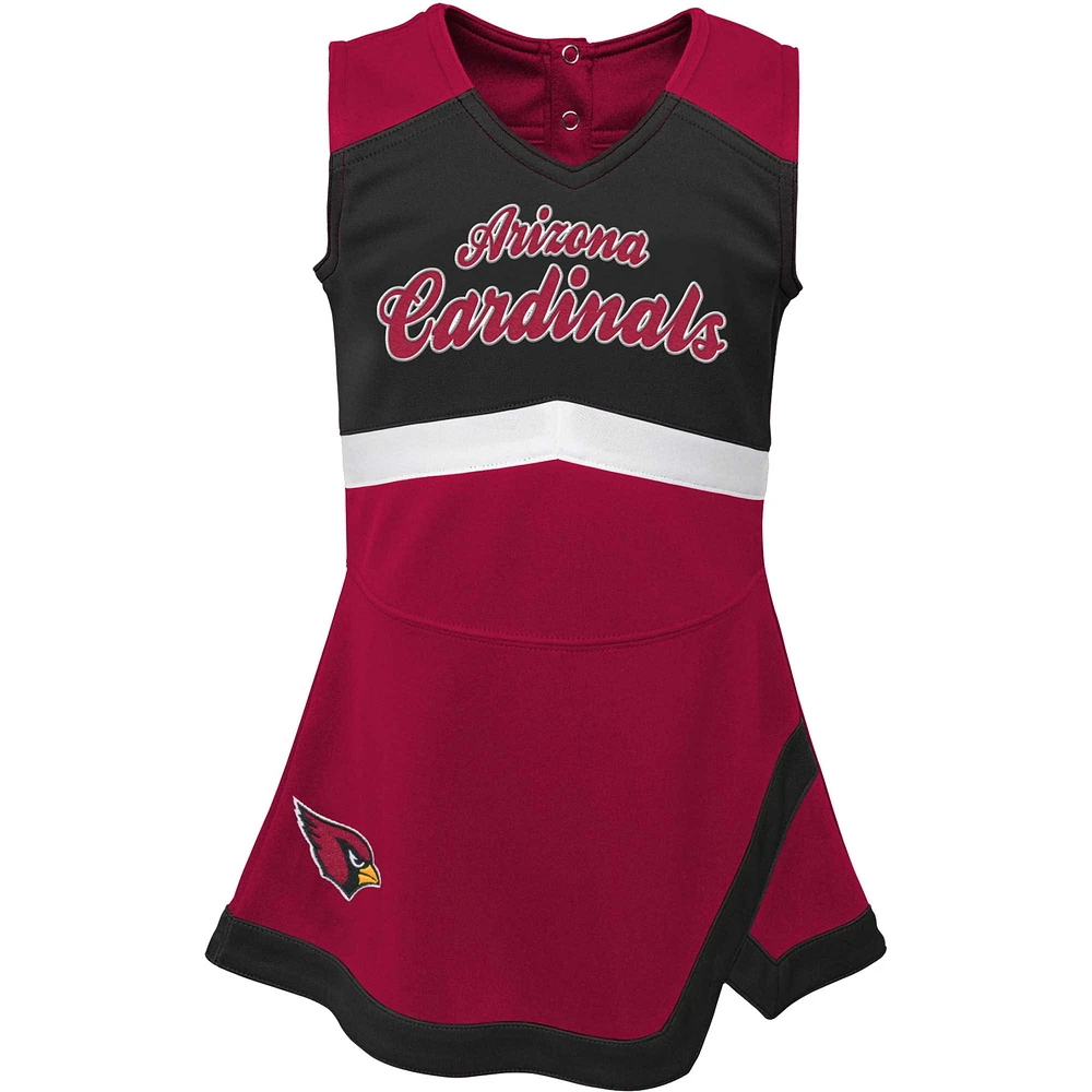 Girls Infant Cardinal Arizona Cardinals Cheer Captain Jumper Dress