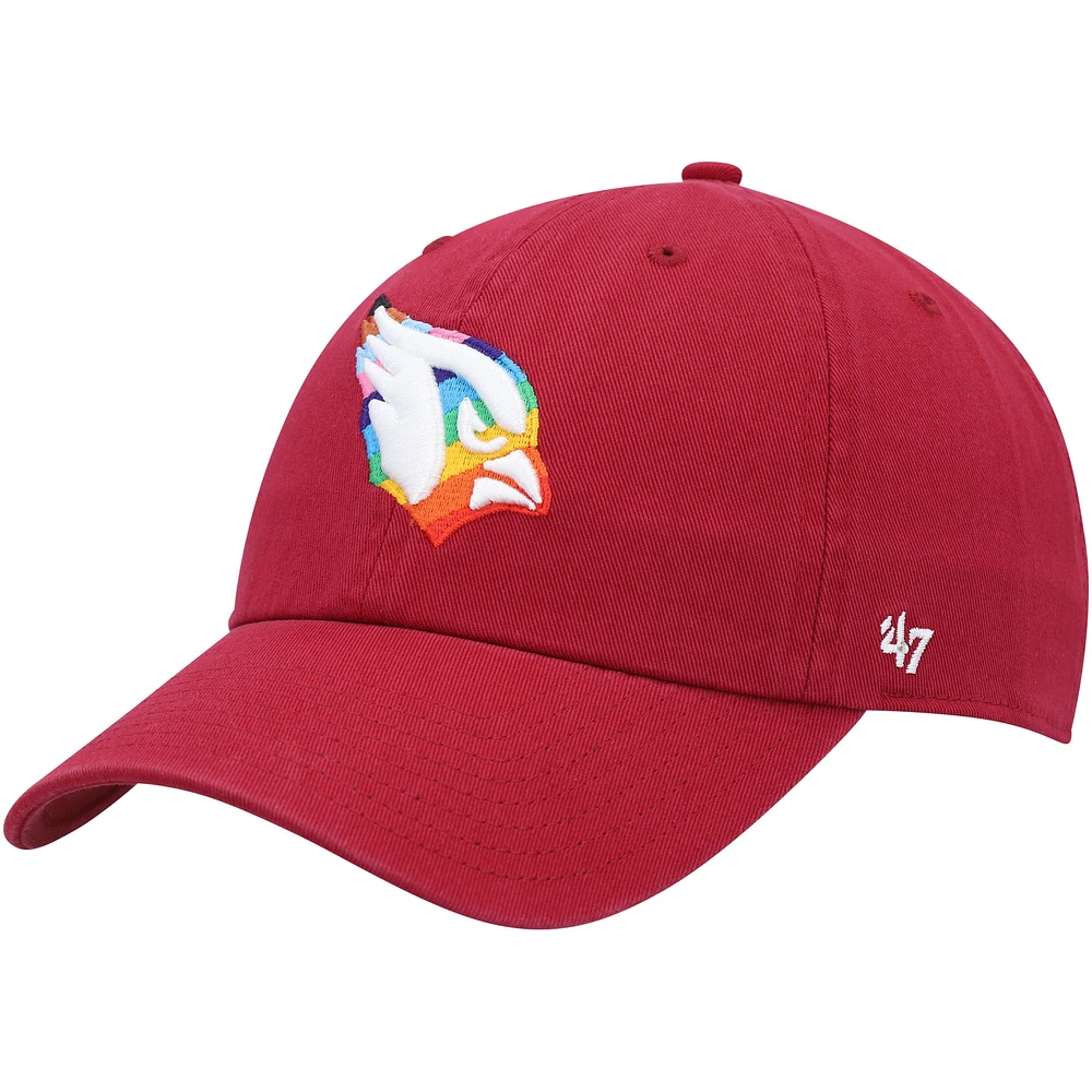 Casquette réglable '47 Cardinal Arizona Cardinals Pride Clean Up pour homme