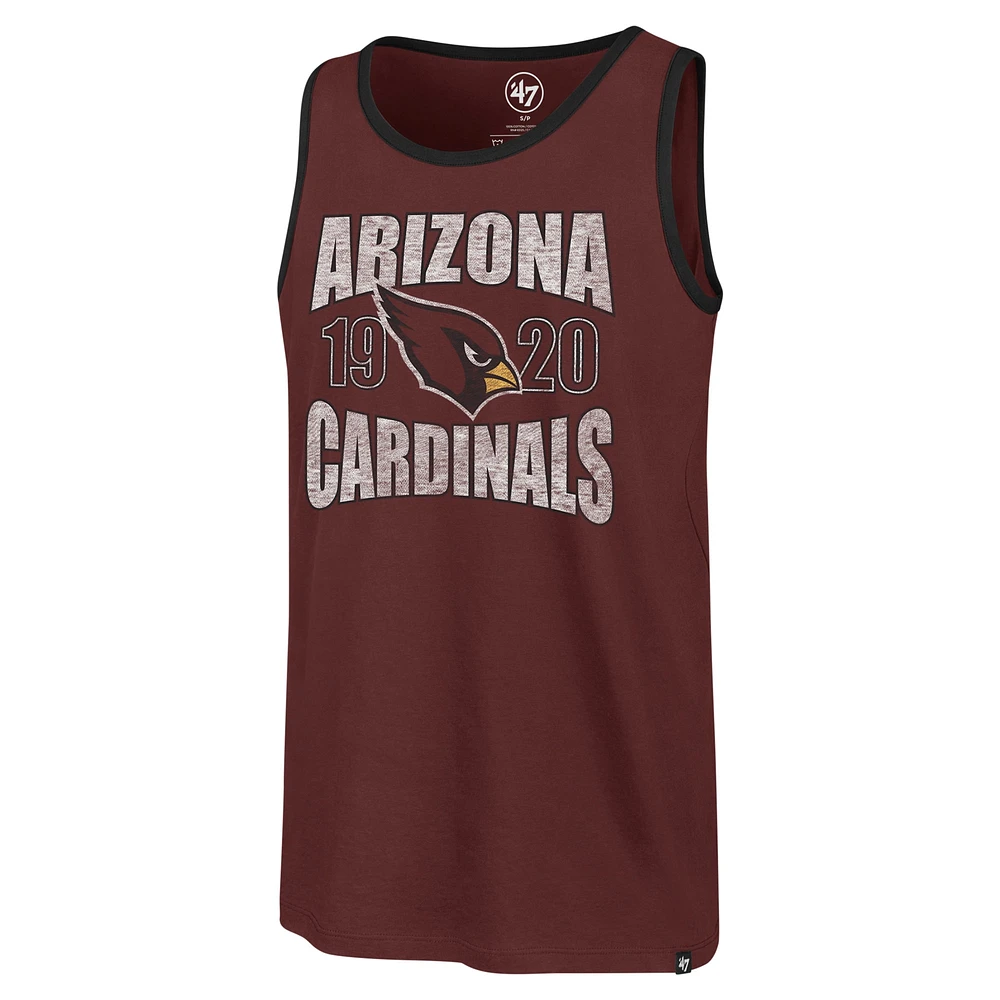 Men's '47 Cardinal Arizona Cardinals Upload Franklin Tank Top