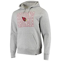 Chandail à capuchon biseauté des Cardinals de l'Arizona '47 gris chiné pour homme