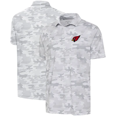 Polo Collide des Cardinals de l'Arizona d'Antigua blanc pour hommes