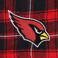 Men's Concepts Sport Black/Cardinal Arizona Cardinals Ledger Flannel Boxers