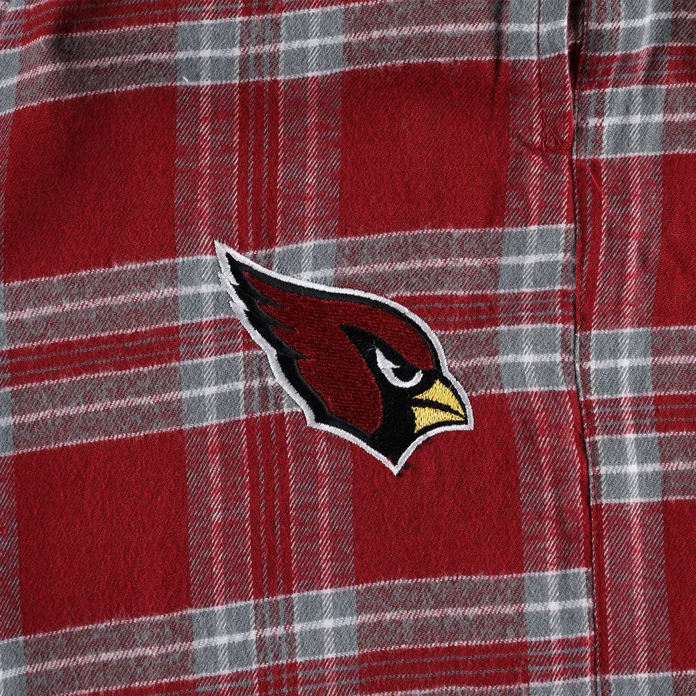 Men's Concepts Sport Cardinal/Gray Arizona Cardinals Big & Tall Flannel Sleep Set