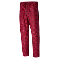 Men's Concepts Sport Cardinal Arizona Cardinals Record Allover Print Knit Pants