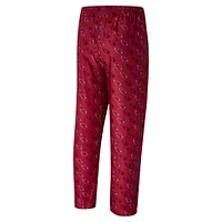 Men's Concepts Sport Cardinal Arizona Cardinals Record Allover Print Knit Pants