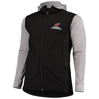 Veste à capuche zippée intégrale Dunbrooke pour hommes Arizona Cardinals Tailles Big & Tall Alpha noir/gris