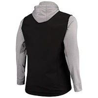 Veste à capuche zippée intégrale Dunbrooke pour hommes Arizona Cardinals Tailles Big & Tall Alpha noir/gris
