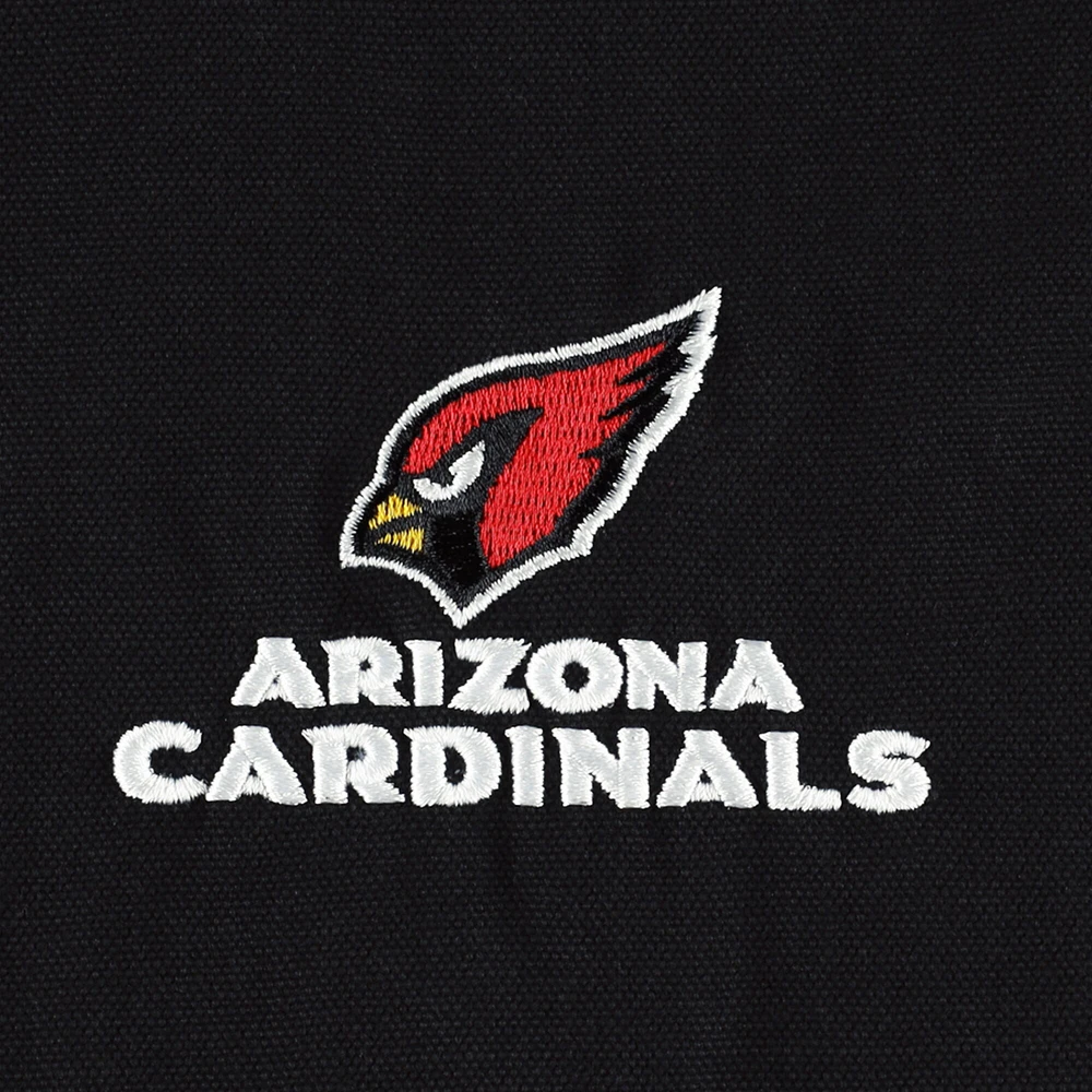 Men's Dunbrooke Black Arizona Cardinals Big & Tall Dakota Canvas Hoodie Full-Zip Jacket
