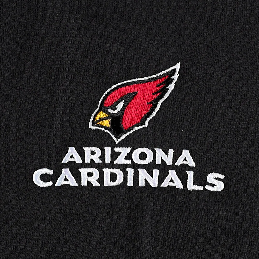 Men's Dunbrooke Black Arizona Cardinals Hurricane Raglan Full-Zip Windbreaker Jacket