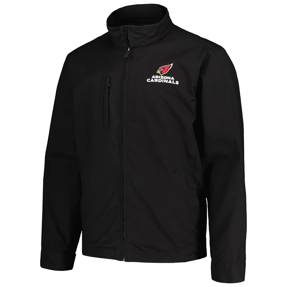Men's Dunbrooke Black Arizona Cardinals Journey Workwear Tri-Blend Full-Zip Jacket
