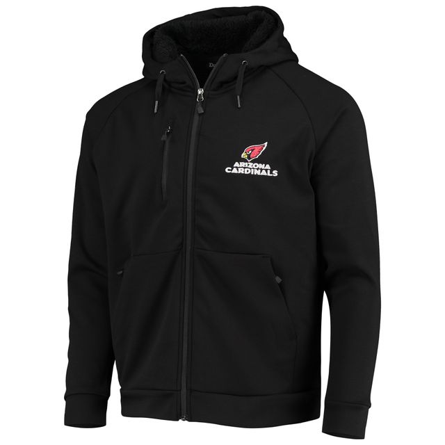 Chandail à capuchon raglan trois mélanges Shag des Cardinals de l'Arizona Dunbrooke noir pour hommes