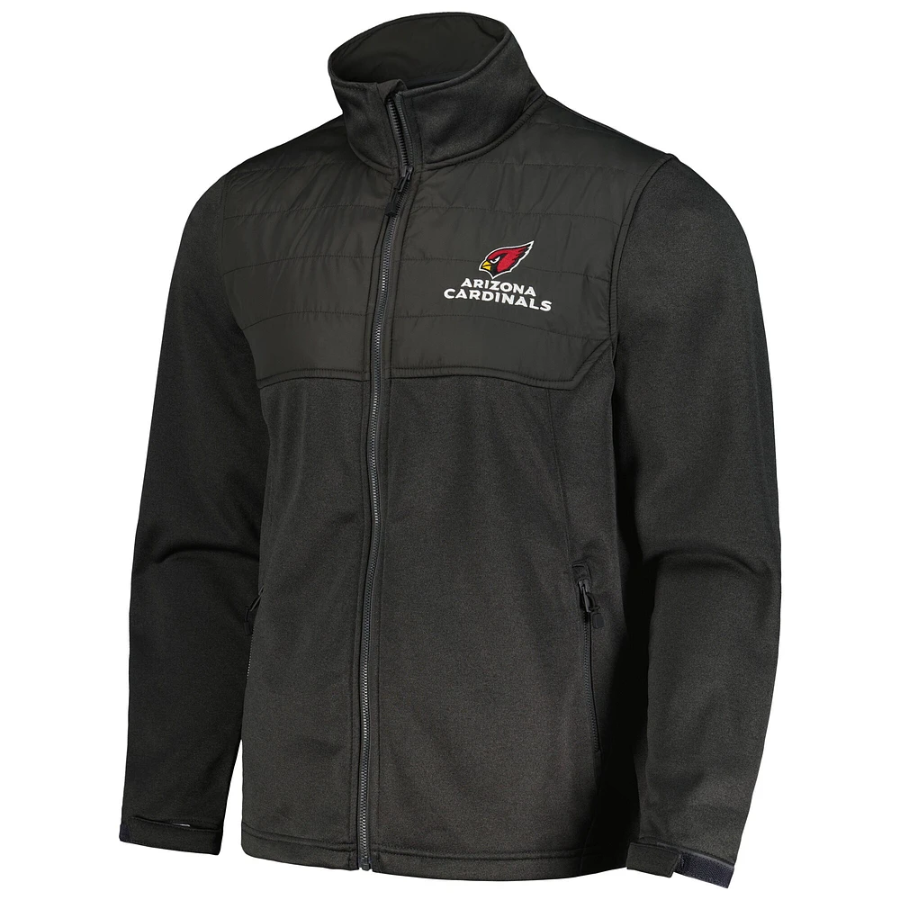 Men's Dunbrooke Heather Black Arizona Cardinals Explorer Tech Full-Zip Jacket
