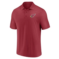 Men's Fanatics Cardinal/Black Arizona Cardinals Dueling Two-Pack Polo Set