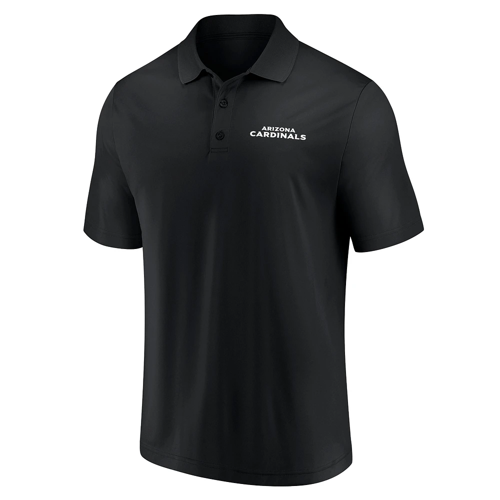 Men's Fanatics Cardinal/Black Arizona Cardinals Dueling Two-Pack Polo Set