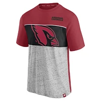T-shirt colorblock fanatiques pour hommes Cardinal Arizona Cardinals