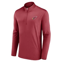 Men's Fanatics Cardinal Arizona Cardinals Underdog Quarter-Zip Jacket