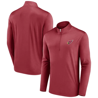 Men's Fanatics Cardinal Arizona Cardinals Underdog Quarter-Zip Jacket