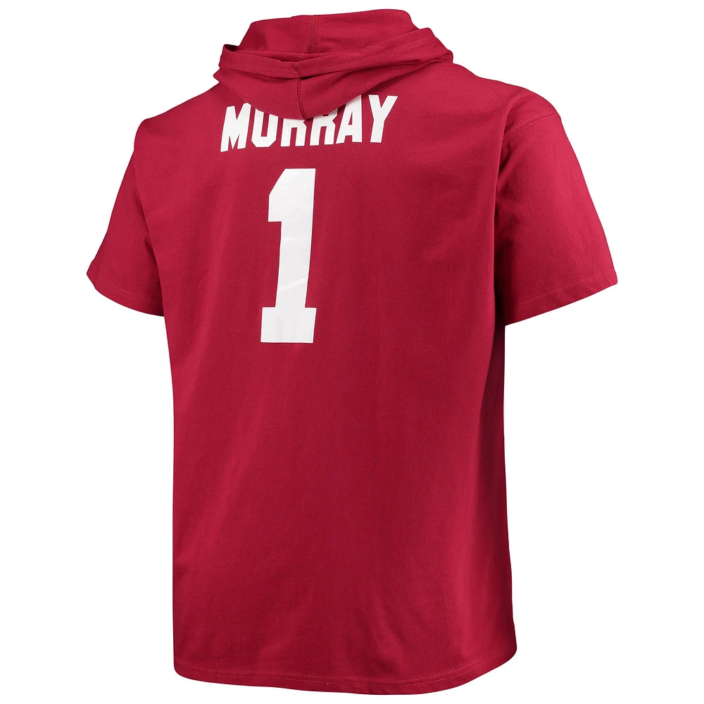 Men's Fanatics Kyler Murray Cardinal Arizona Cardinals Big & Tall Player Name Number Hoodie T-Shirt