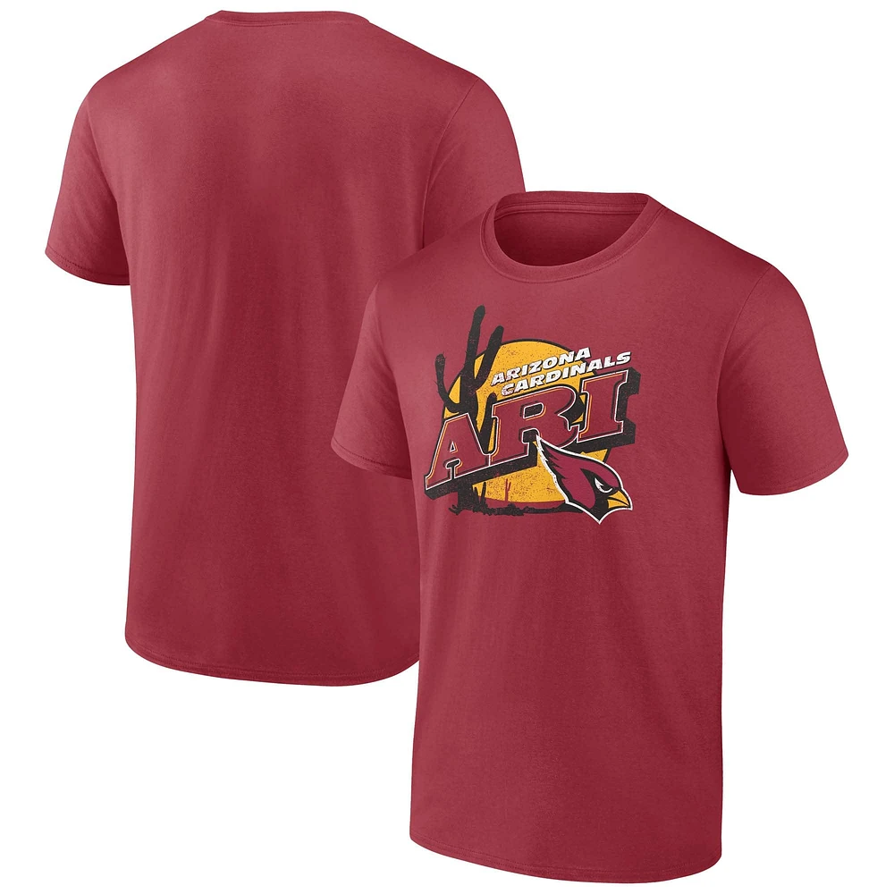 Men's Fanatics  Red Arizona Cardinals Prime Time T-Shirt