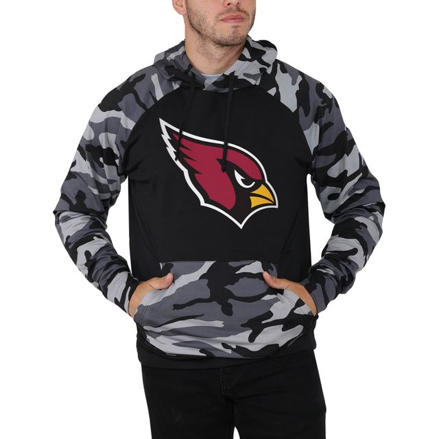 Raglan FOCO Cardinals de l'Arizona noir/camouflage pour homme - Chandail à capuchon
