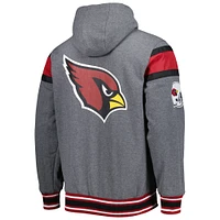 G-III Sports by Carl Banks Homme Cardinal/Gris Arizona Cardinals Extreme Full Back Sweat à capuche réversible Full-Zip Jacket